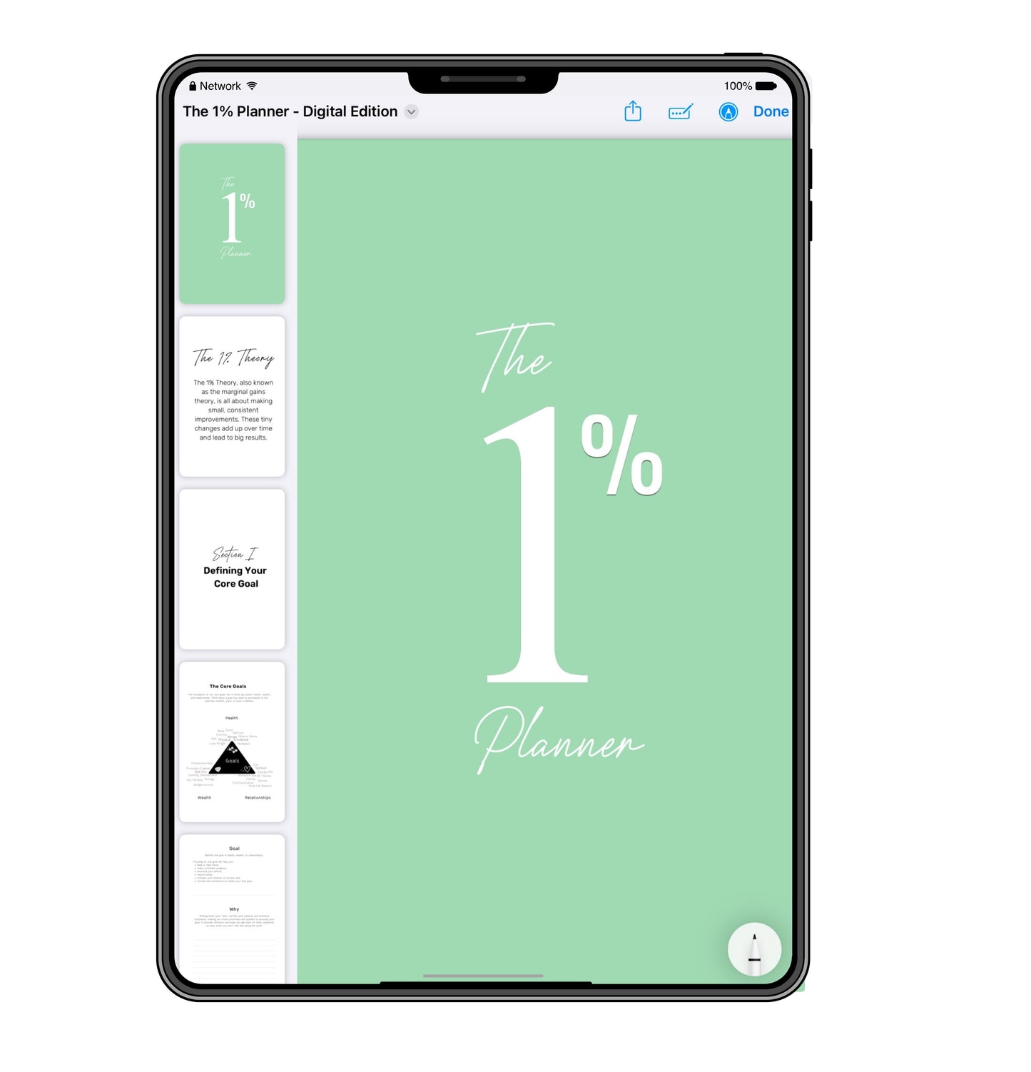 The 1% Digital Planner